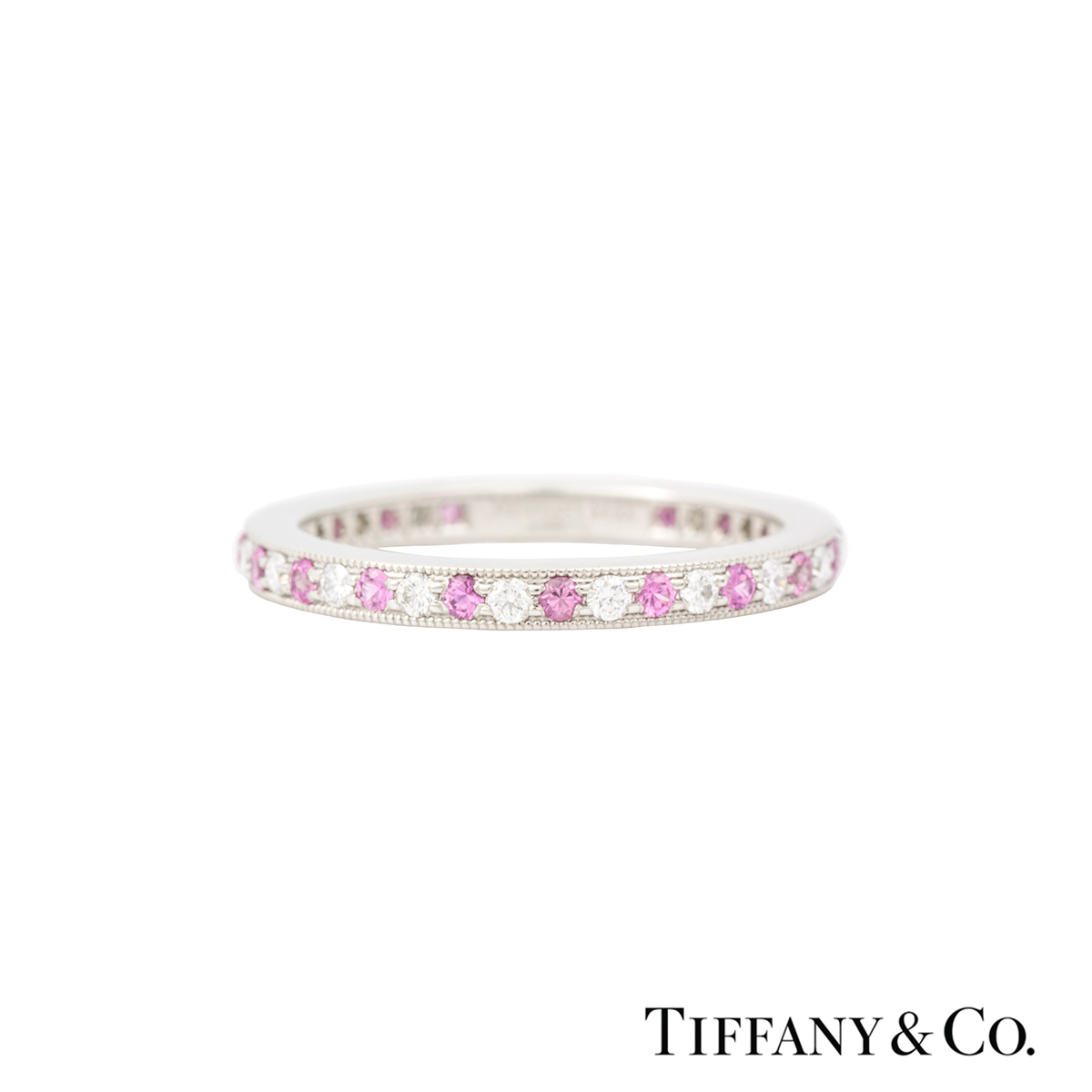 Tiffany & Co. Diamond & Sapphire Legacy Ring in Platinum | Rich Diamonds